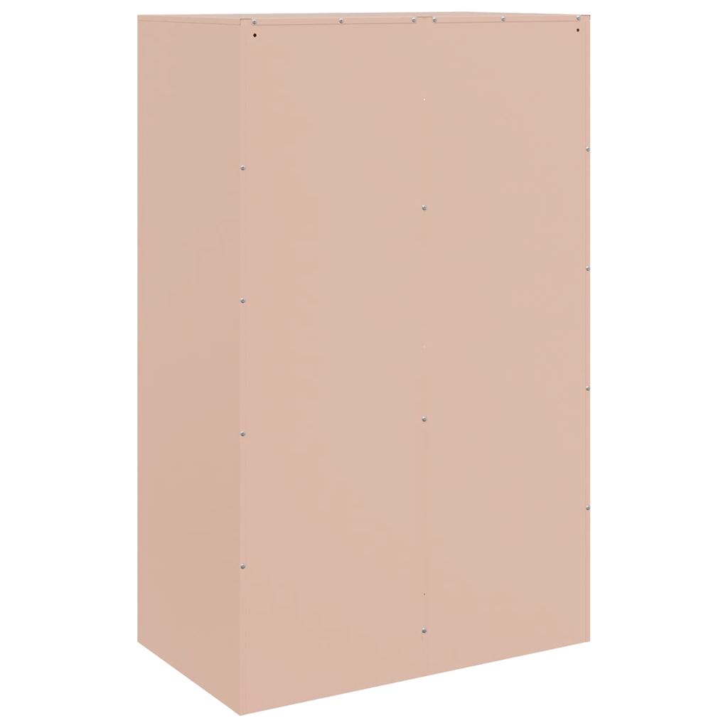 skab 67x39x107 cm stål lyserød