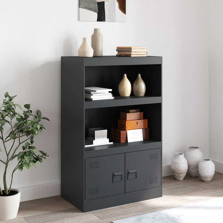 skab 67x39x107 cm stål antracitgrå