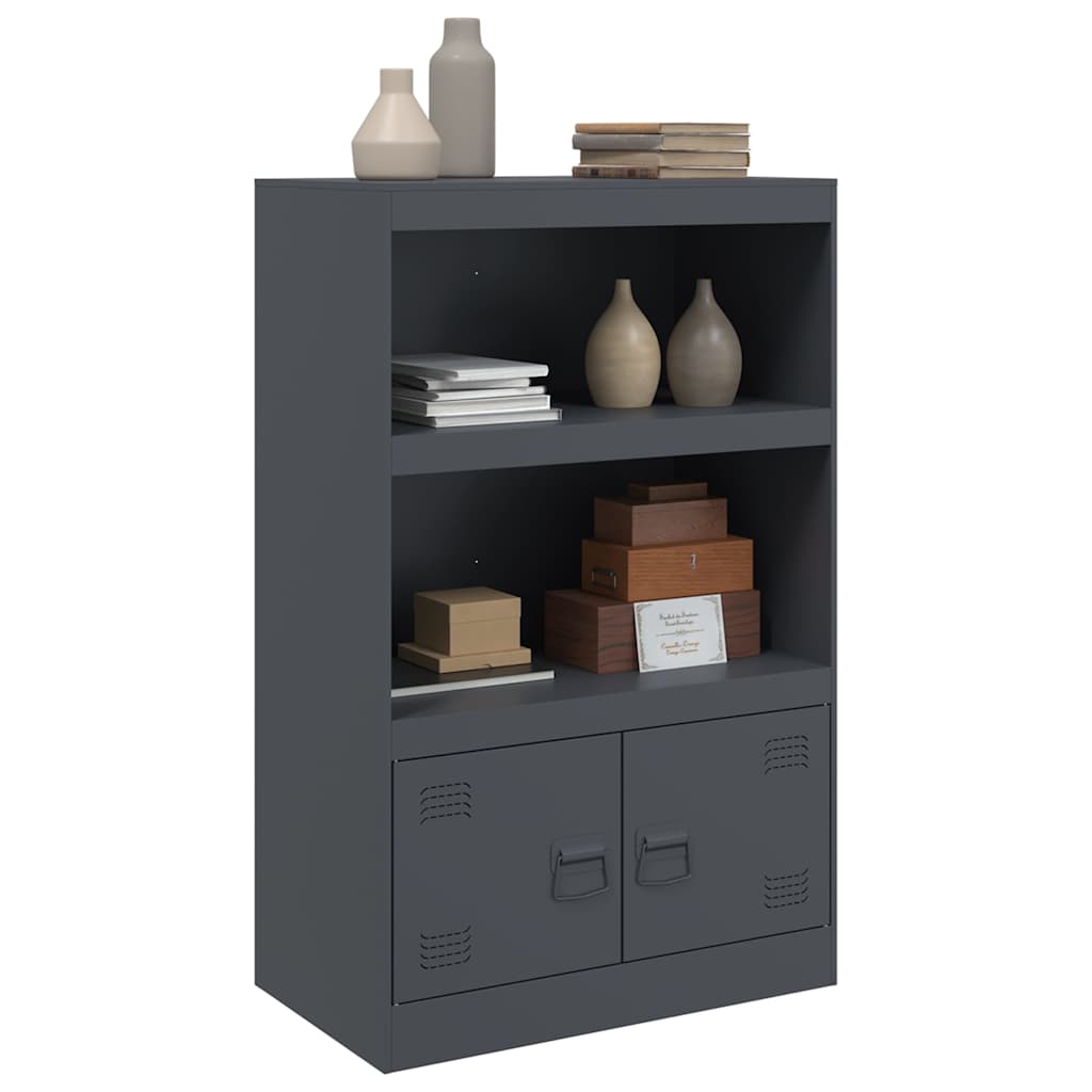 skab 67x39x107 cm stål antracitgrå