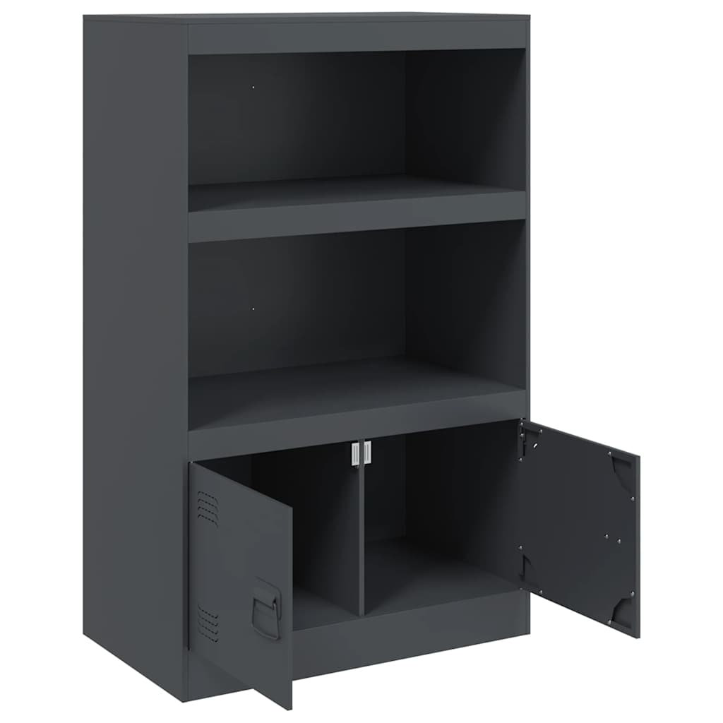 skab 67x39x107 cm stål antracitgrå