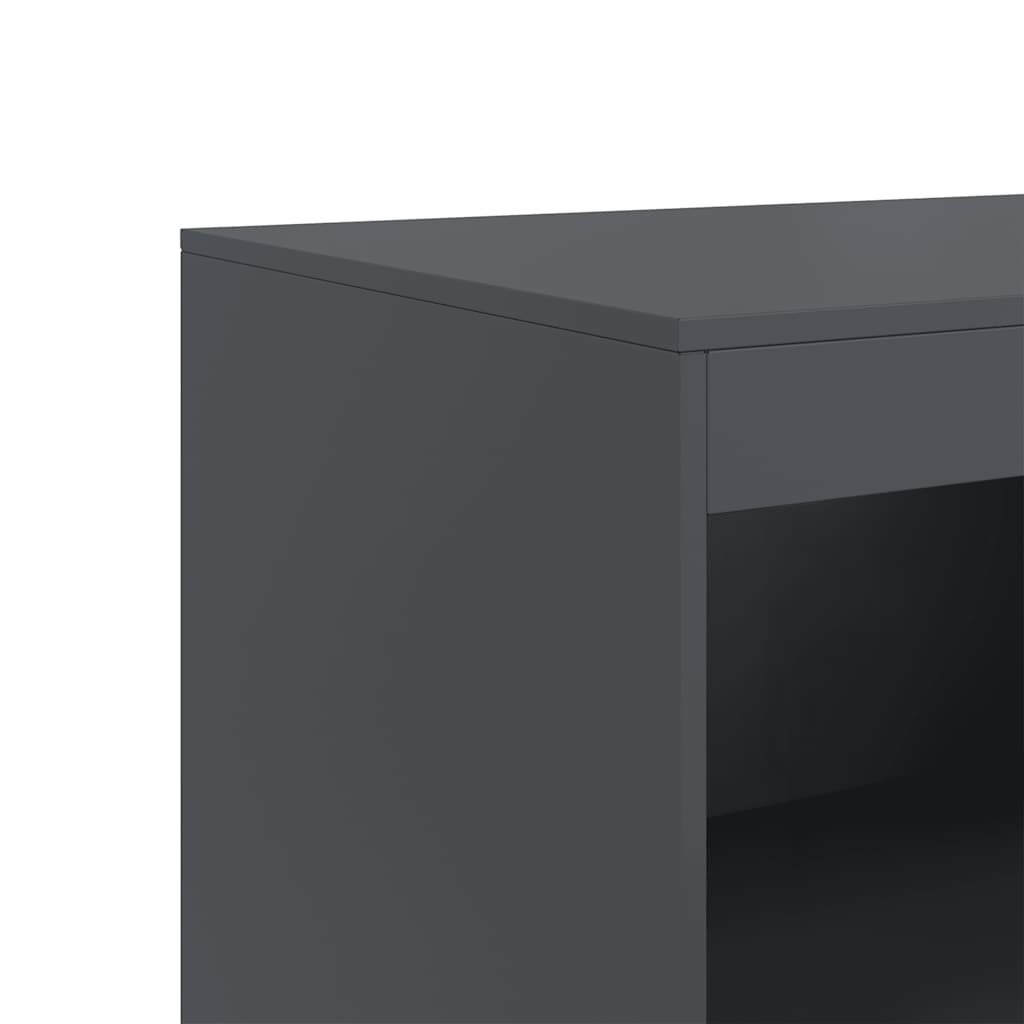 skab 67x39x107 cm stål antracitgrå