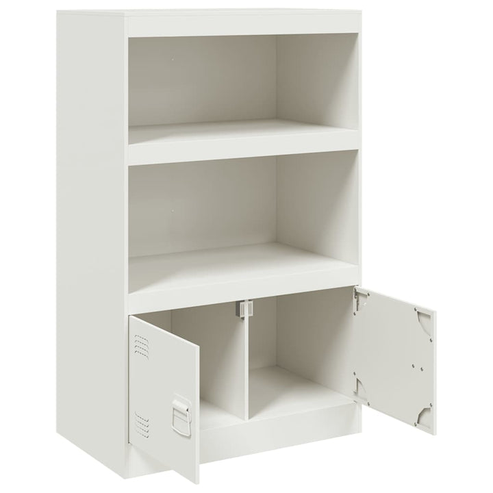 skab 67x39x107 cm stål hvid
