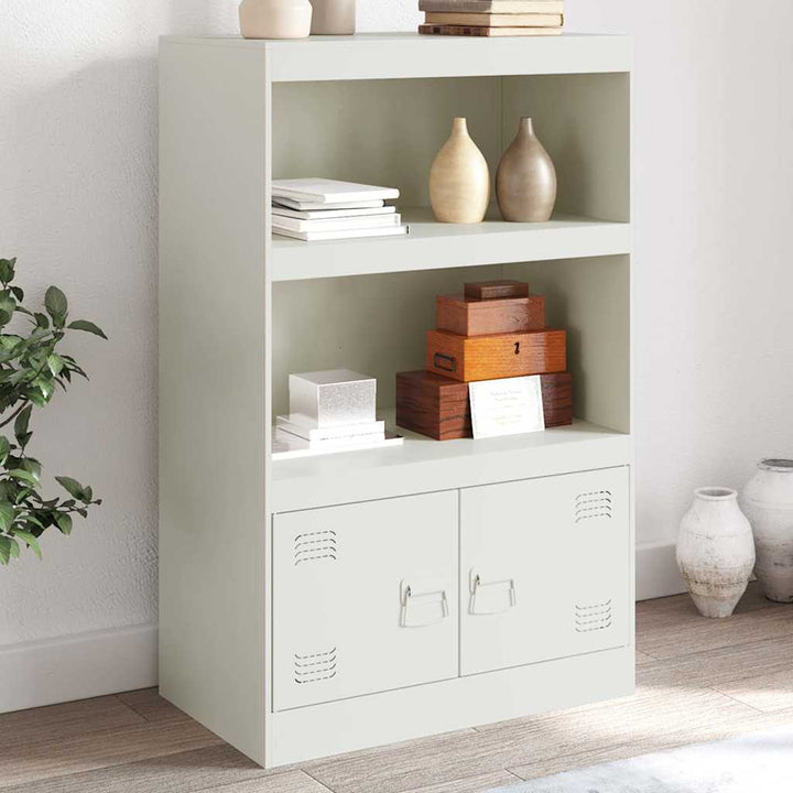 skab 67x39x107 cm stål hvid