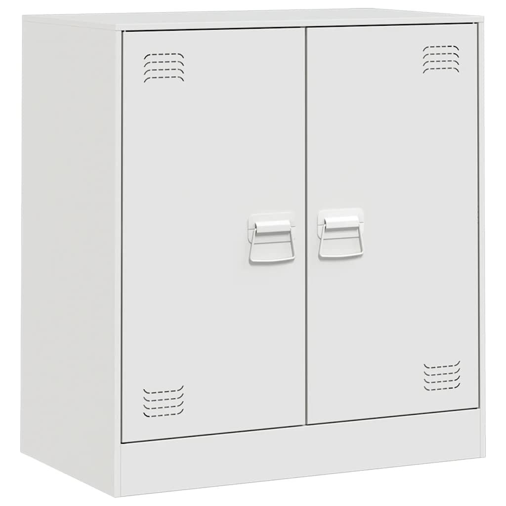 skænk 67x39x73 cm stål hvid
