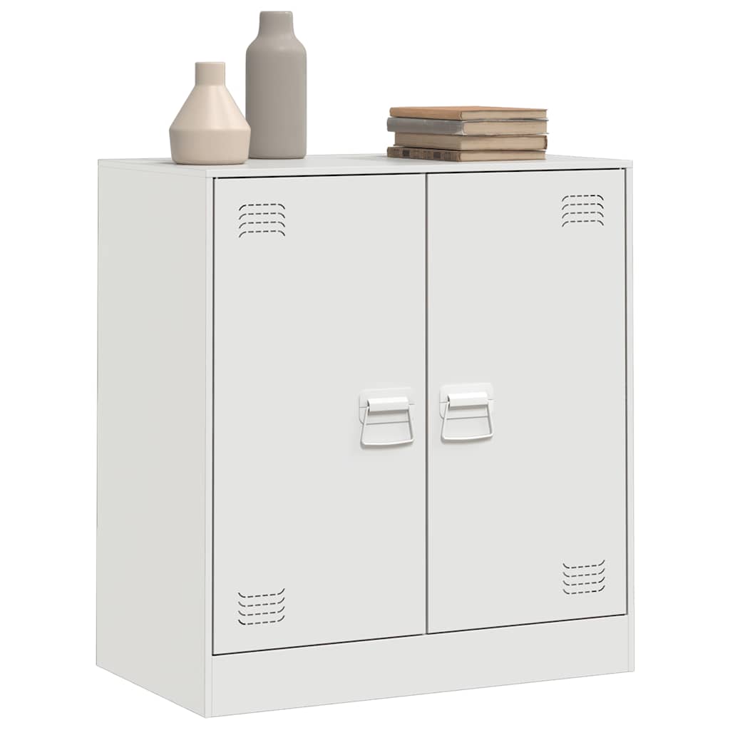 skænk 67x39x73 cm stål hvid