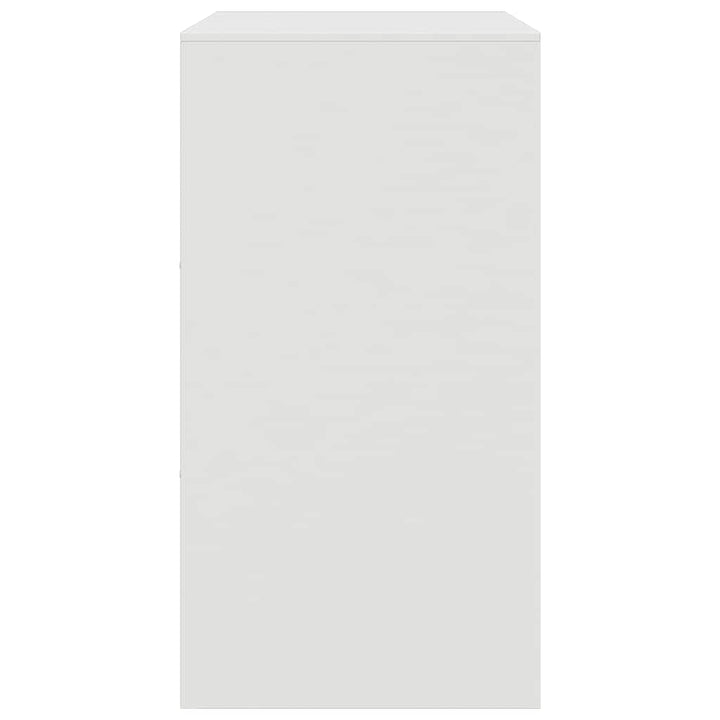 skænk 67x39x73 cm stål hvid