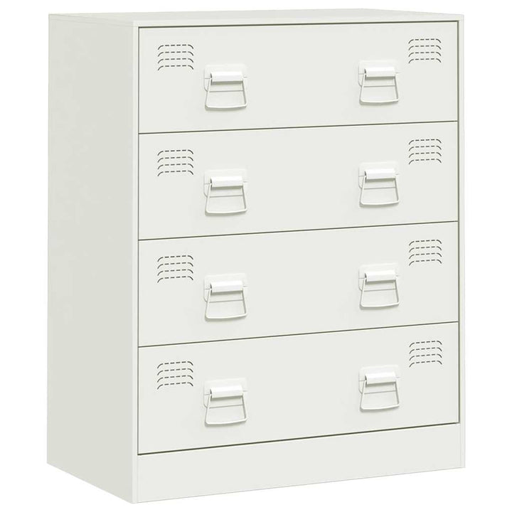skænk 67x39x83 cm stål hvid