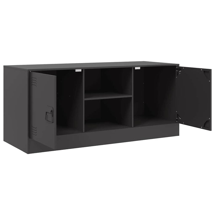 tv-bord 99x39x44 cm stål sort