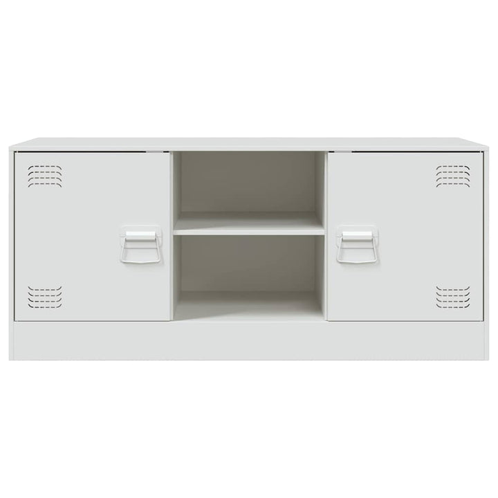 tv-bord 99x39x44 cm stål hvid
