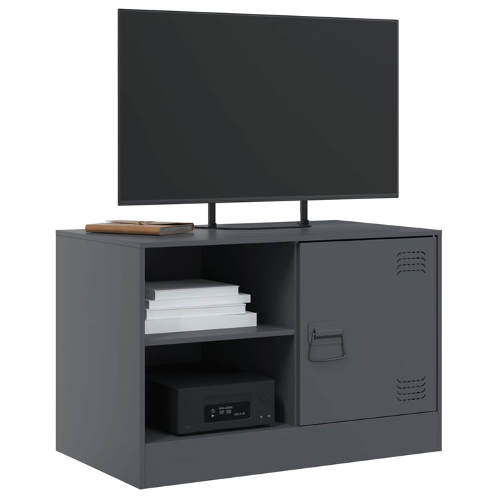 tv-borde 2 stk. 67x39x44 cm stål antracitgrå