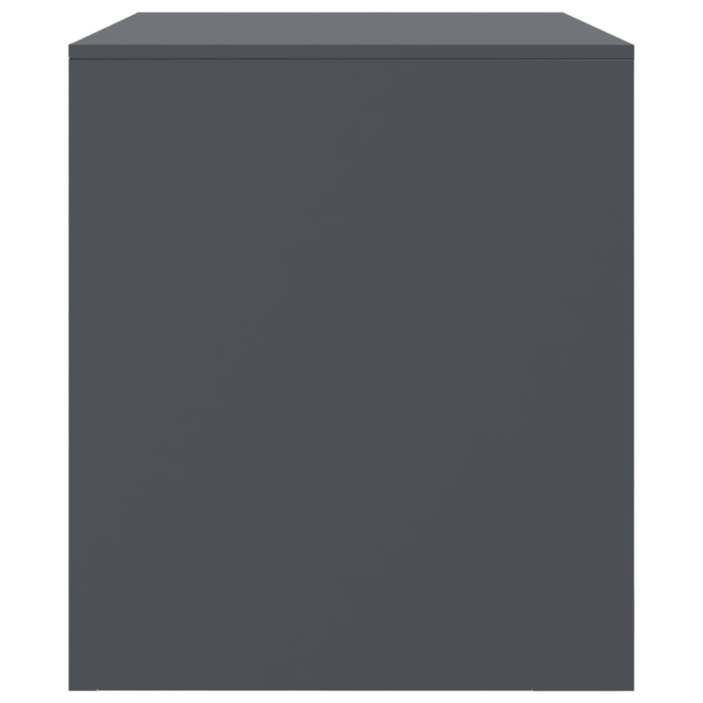 tv-borde 2 stk. 67x39x44 cm stål antracitgrå