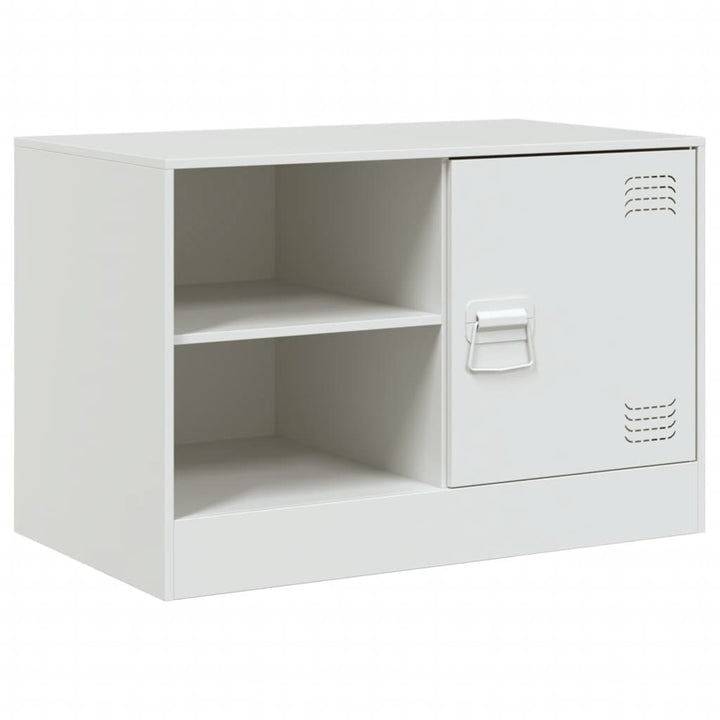 tv-bord 67x39x44 cm stål hvid