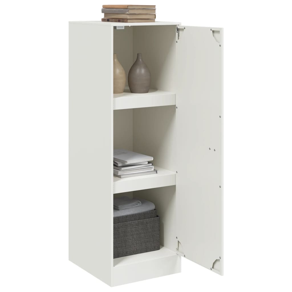 skænk 34,5x39x107 cm stål hvid