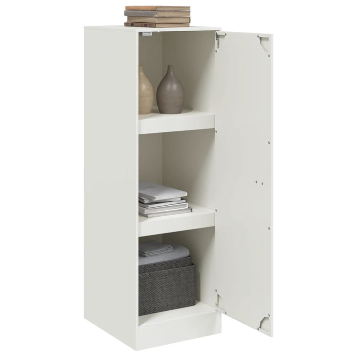 skænk 34,5x39x107 cm stål hvid