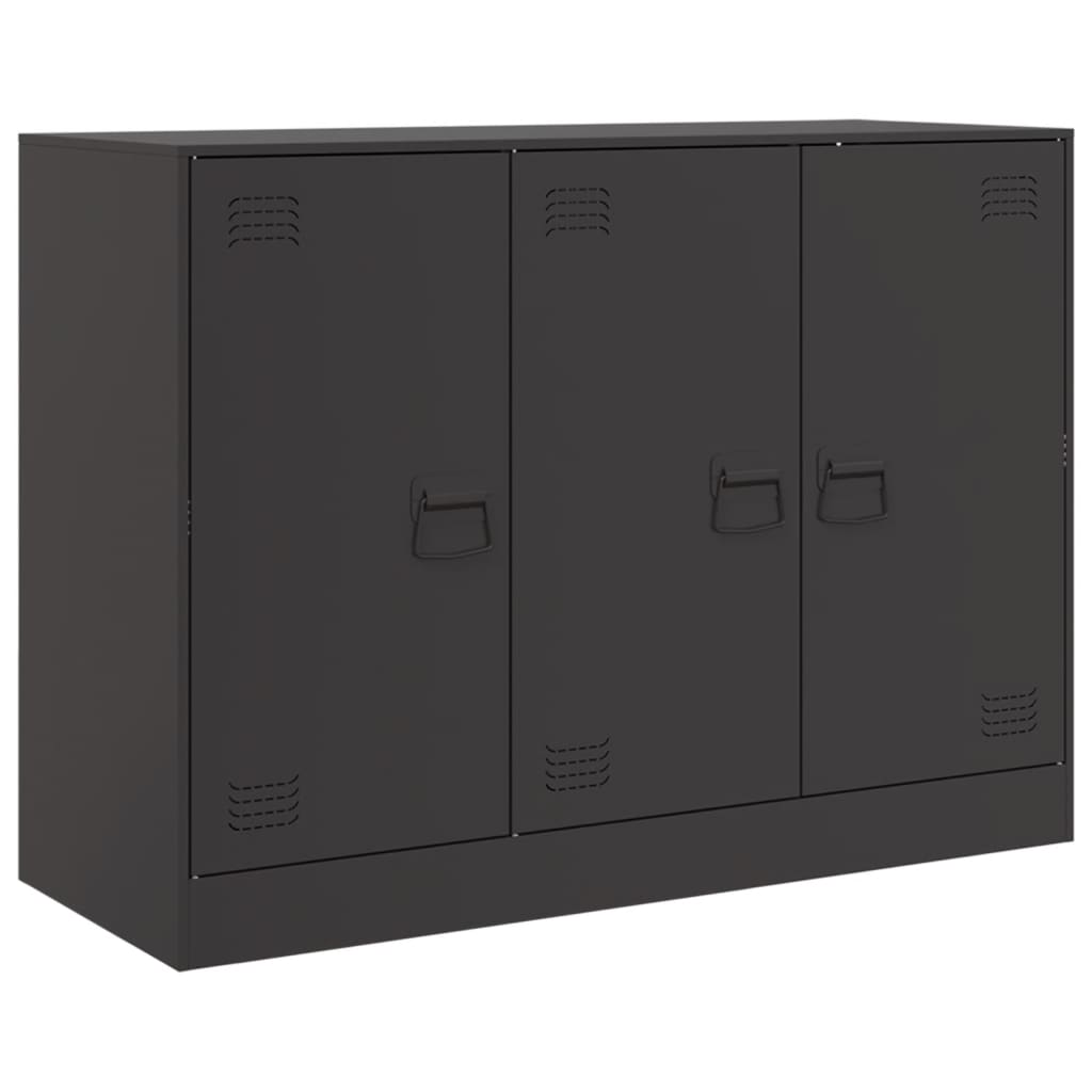 skænk 99x39x73 cm stål sort