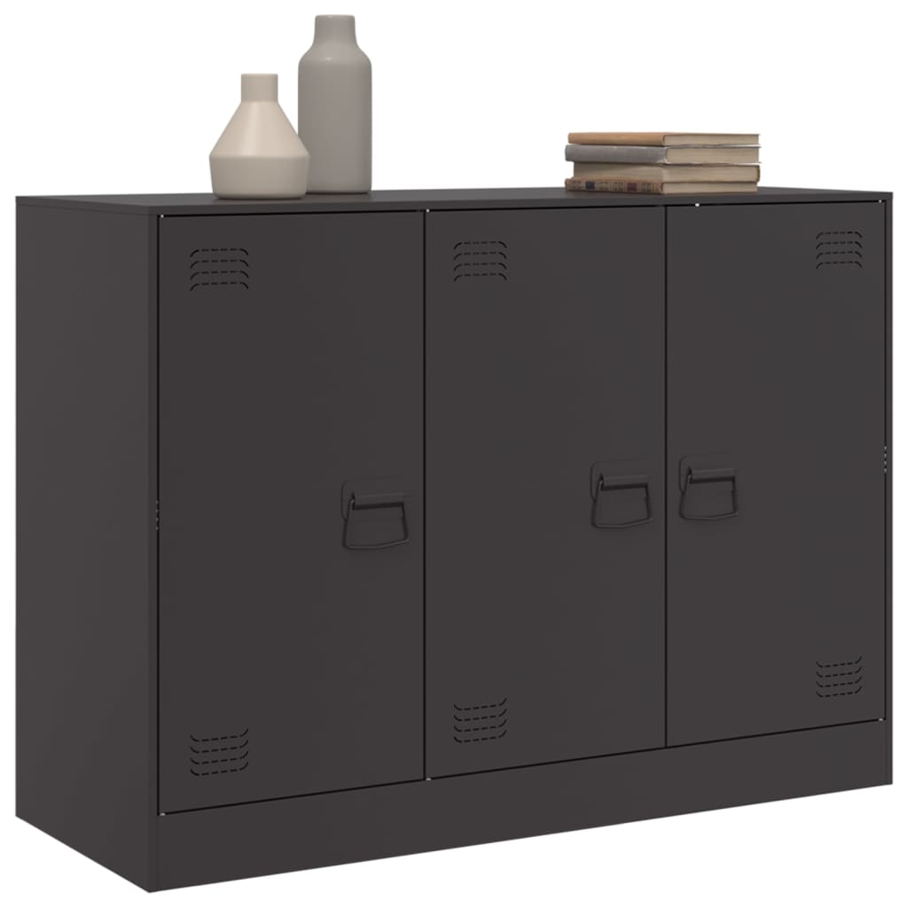 skænk 99x39x73 cm stål sort