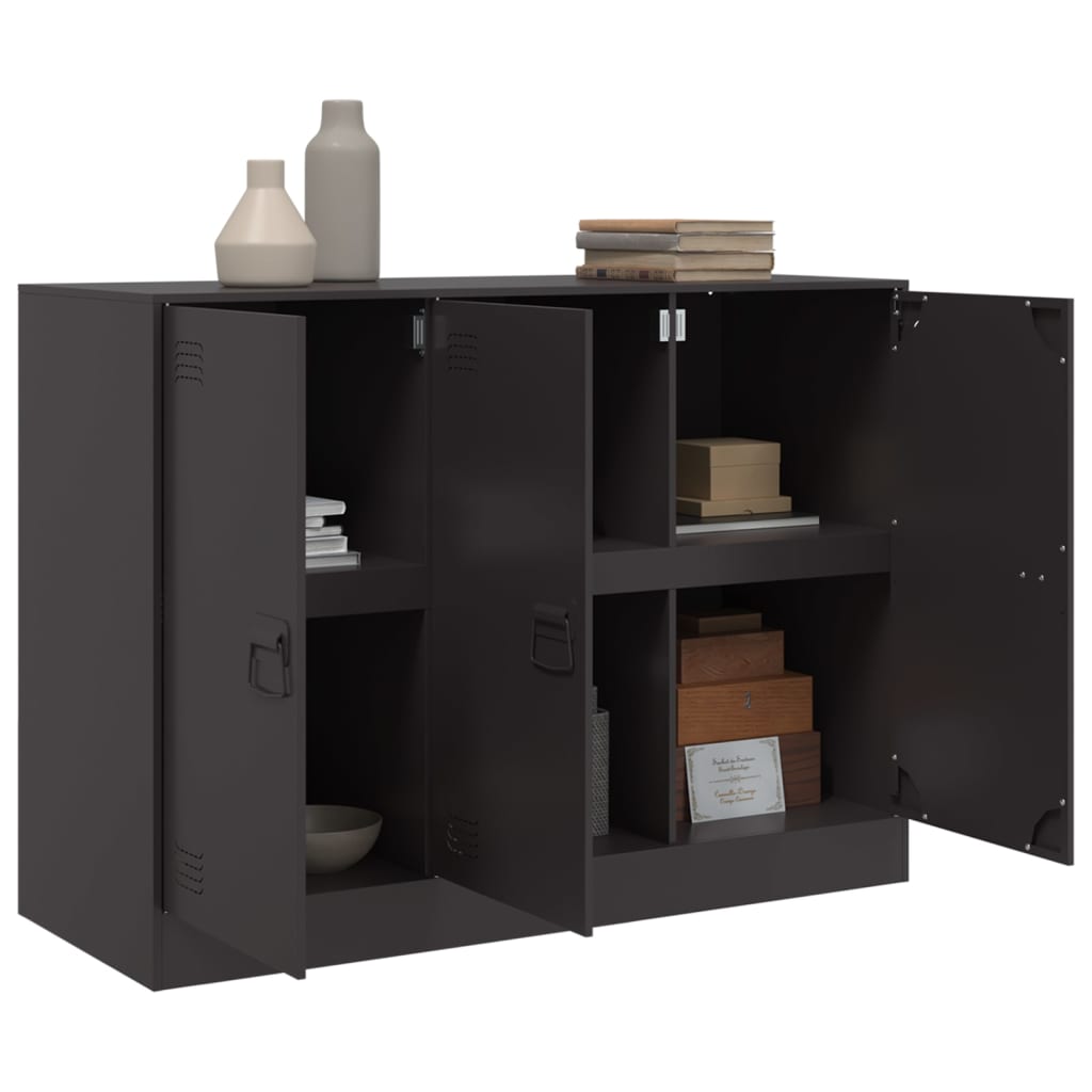 skænk 99x39x73 cm stål sort