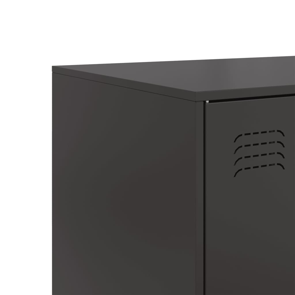skænk 99x39x73 cm stål sort