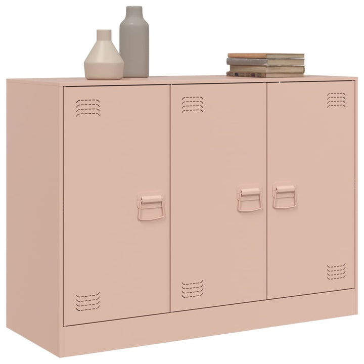 skænk 99x39x73 cm stål lyserød