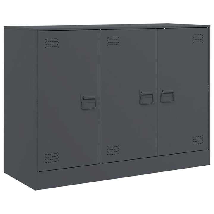 skænk 99x39x73 cm stål antracitgrå