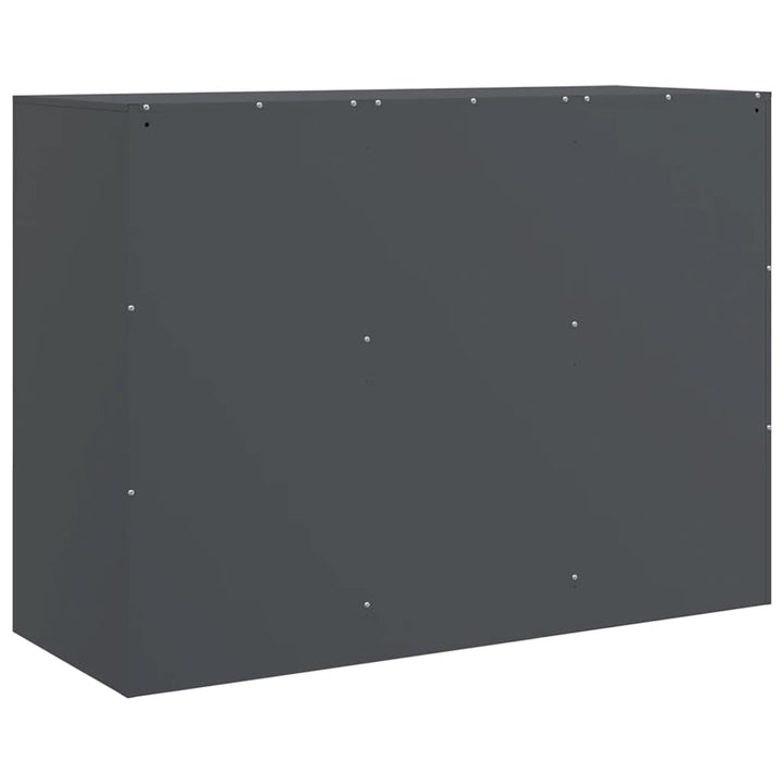 skænk 99x39x73 cm stål antracitgrå