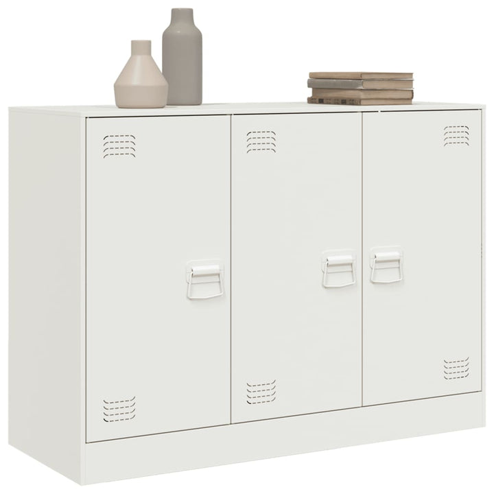 skænk 99x39x73 cm stål hvid
