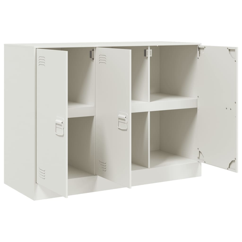 skænk 99x39x73 cm stål hvid