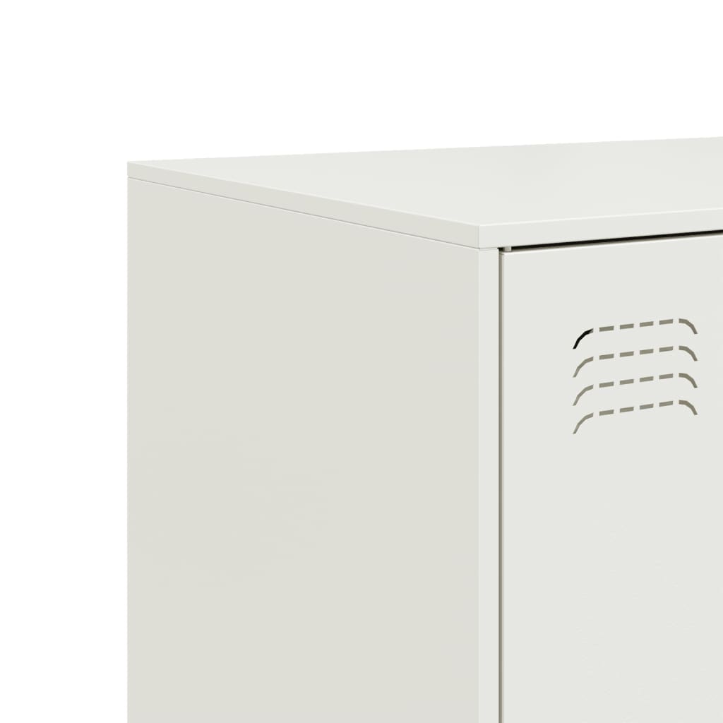skænk 99x39x73 cm stål hvid