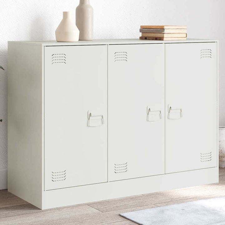 skænk 99x39x73 cm stål hvid