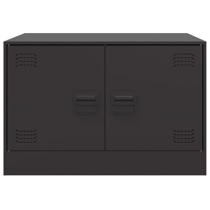 sofabord 67x50x44 cm stål sort