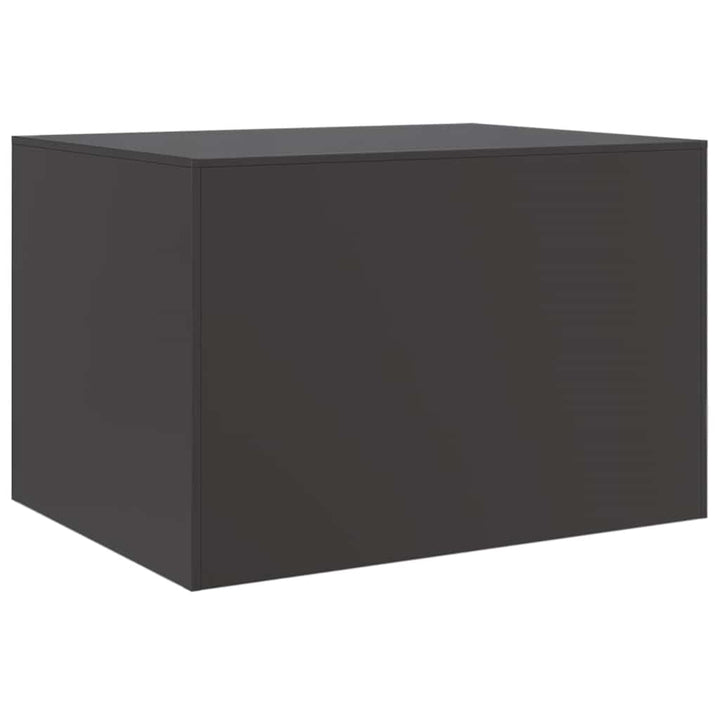 sofabord 67x50x44 cm stål sort