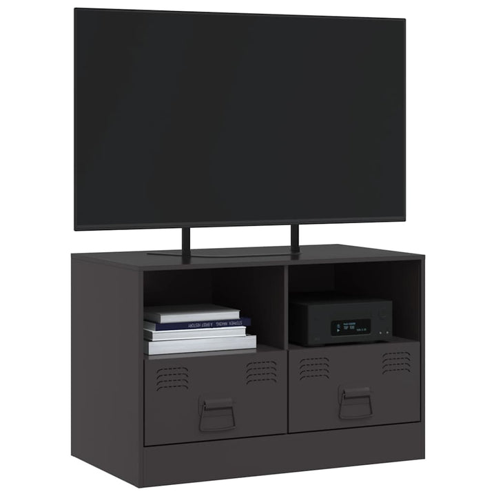 tv-bord 67x39x44 cm stål sort