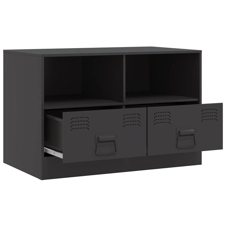 tv-bord 67x39x44 cm stål sort