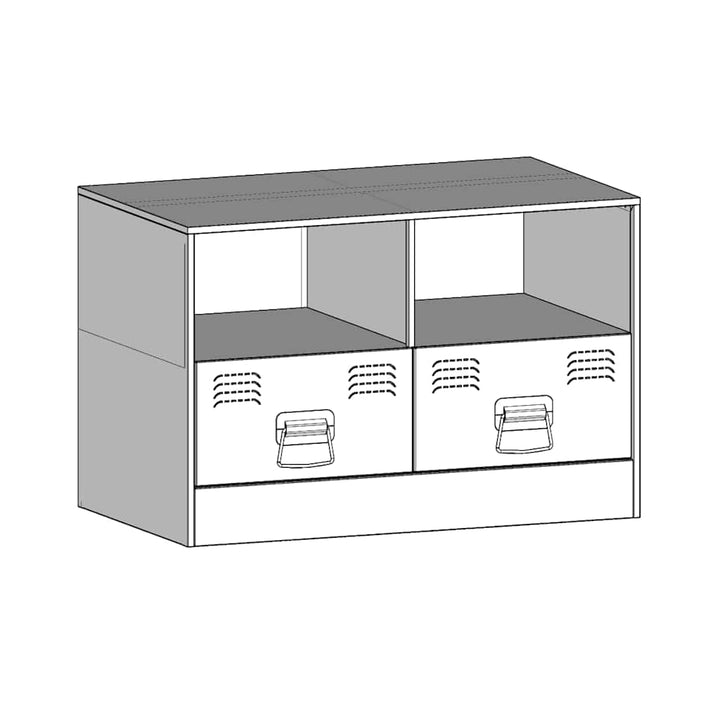 tv-borde 2 stk. 67x39x44 cm stål sort