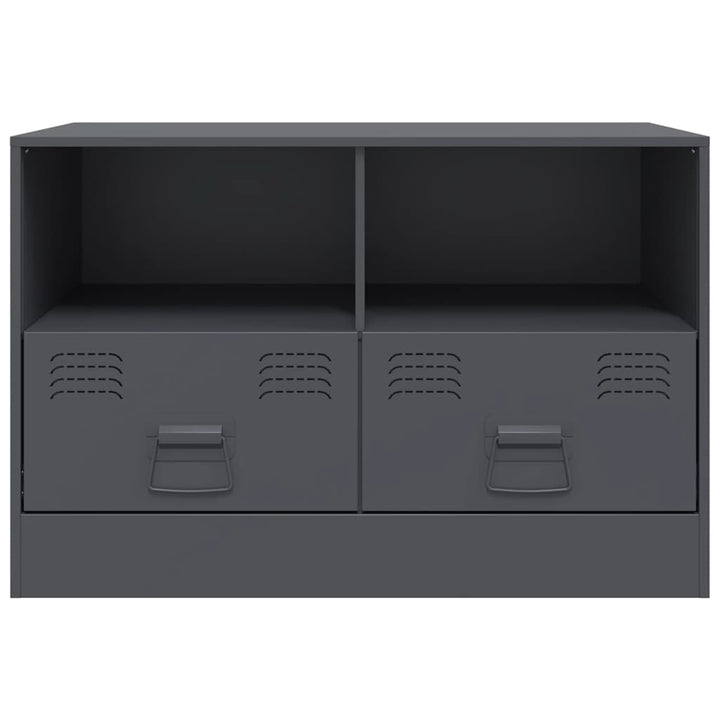 tv-borde 2 stk. 67x39x44 cm stål antracitgrå