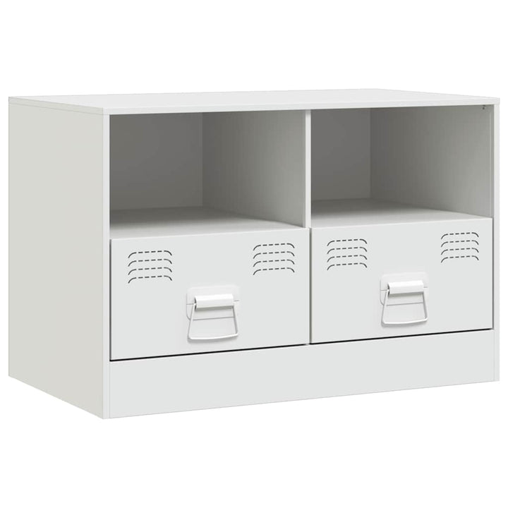 tv-bord 67x39x44 cm stål hvid