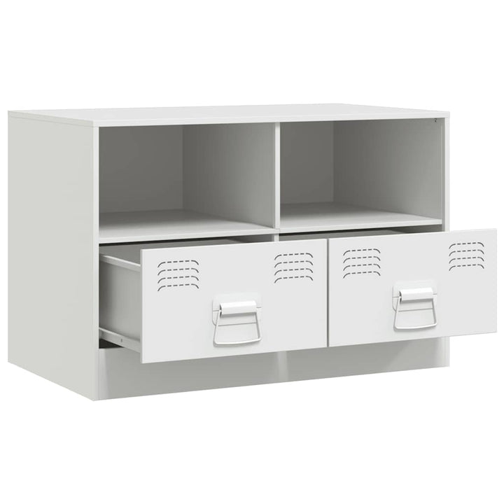 tv-bord 67x39x44 cm stål hvid