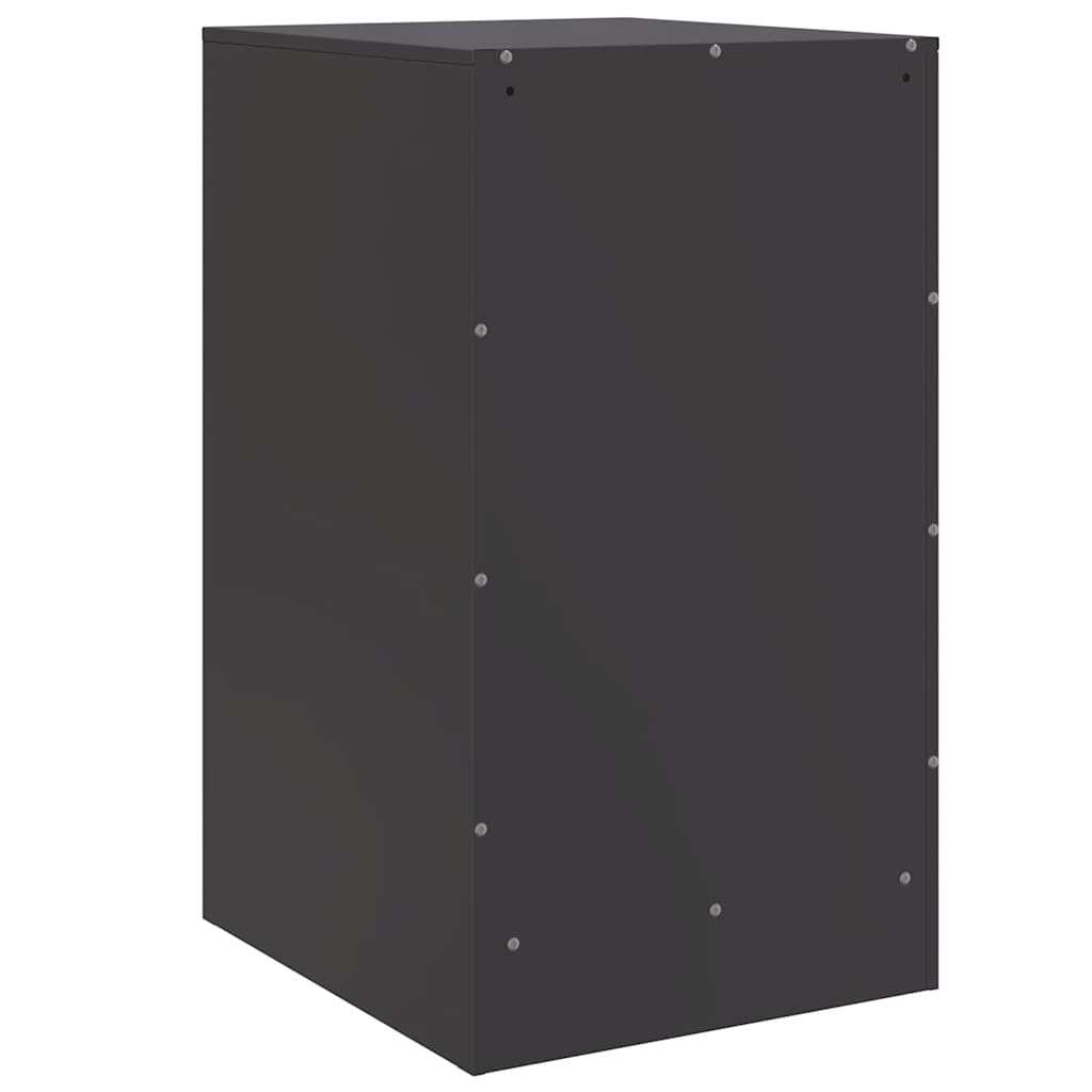 sengeborde 2 stk. 34,5x39x62 cm stål sort