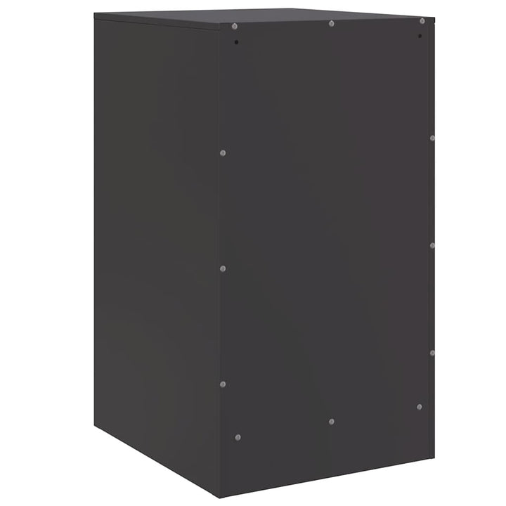 sengeborde 2 stk. 34,5x39x62 cm stål sort
