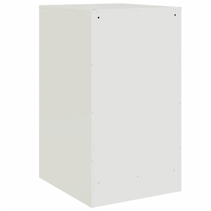 sengebord 34,5x39x62 cm stål hvid