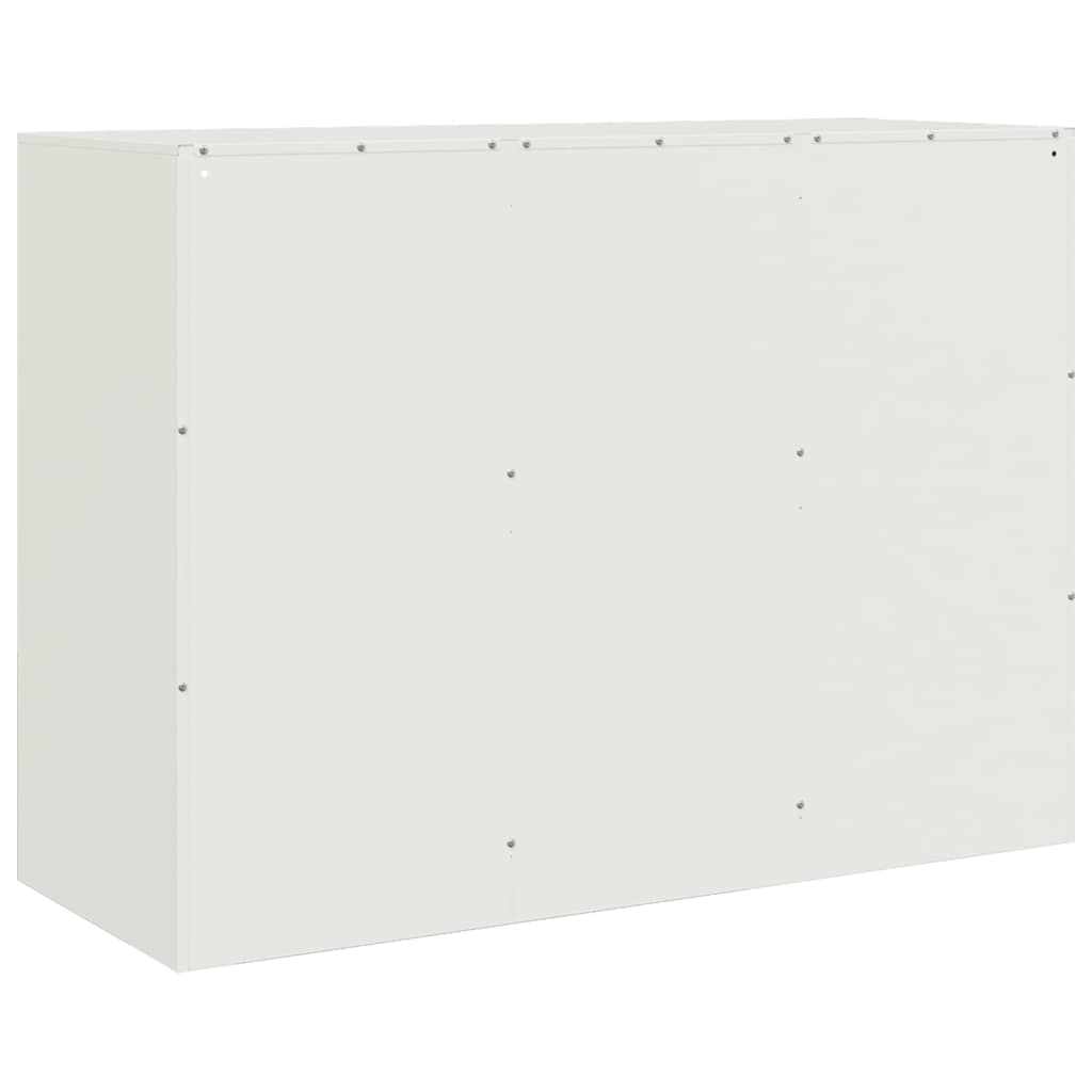 skænk 99x39x73 cm stål hvid