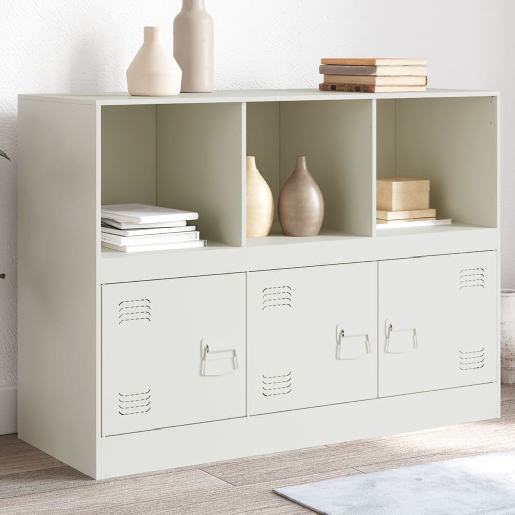 skænk 99x39x73 cm stål hvid