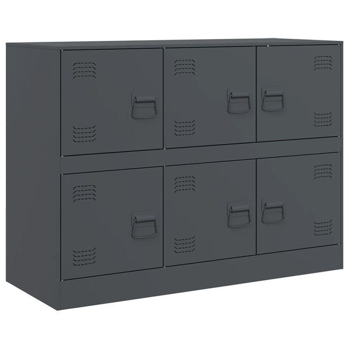skænk 99x39x73 cm stål antracitgrå