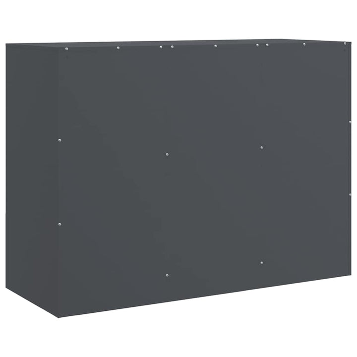 skænk 99x39x73 cm stål antracitgrå