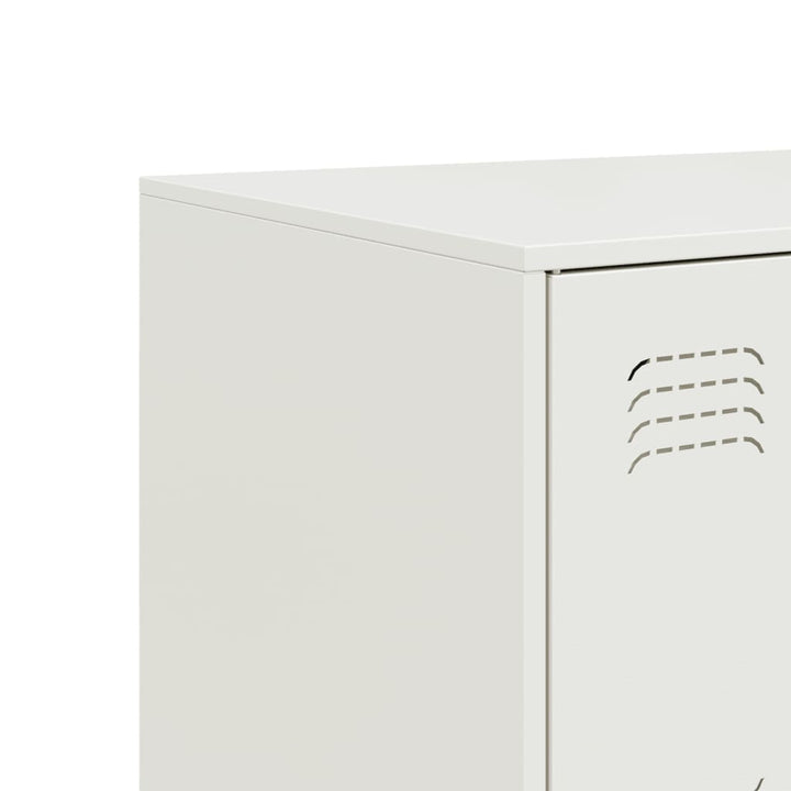 skænk 99x39x73 cm stål hvid