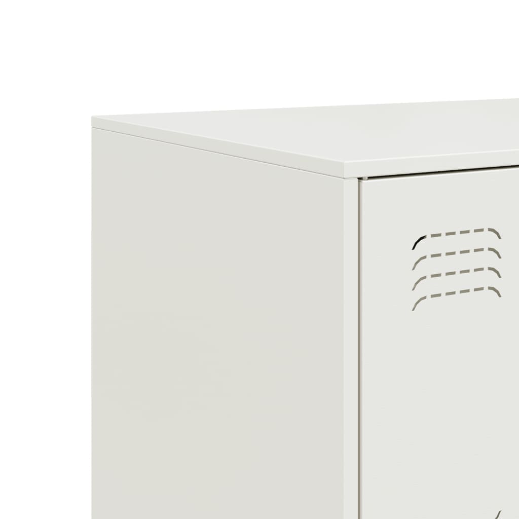 skænk 99x39x73 cm stål hvid