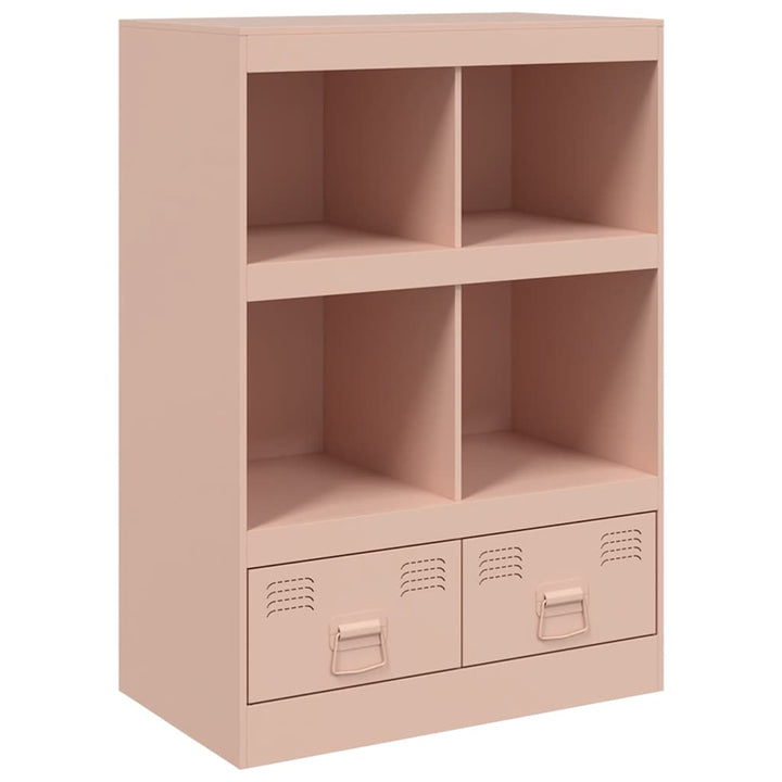 skab 67x39x95 cm stål lyserød