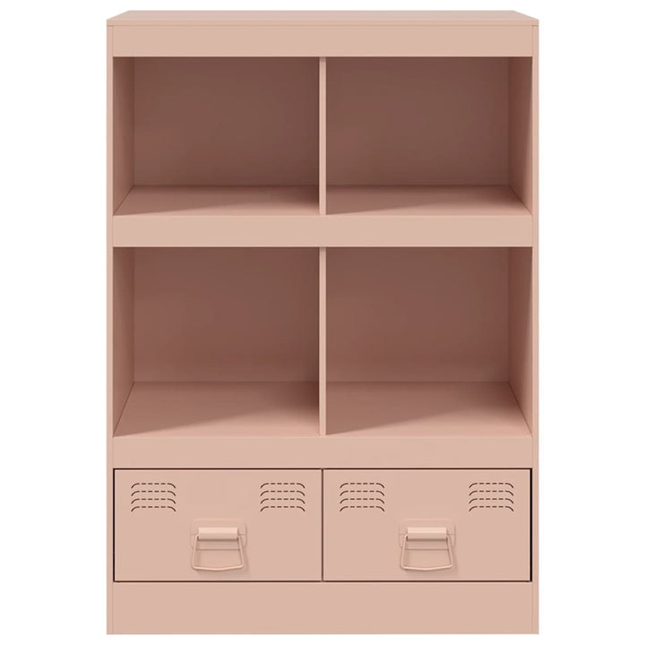 skab 67x39x95 cm stål lyserød