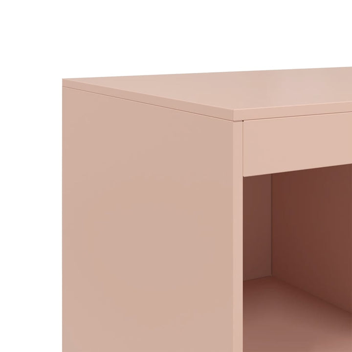 skab 67x39x95 cm stål lyserød