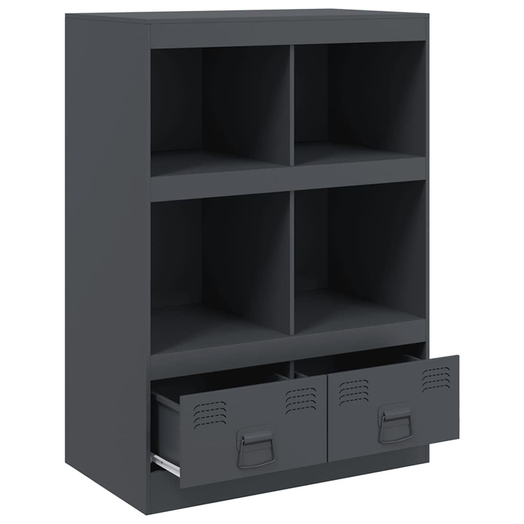 skab 67x39x95 cm stål antracitgrå